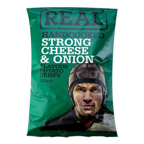 Чипсы картофельные Real Crisps Limited с сыром и луком 150 г в ТНК