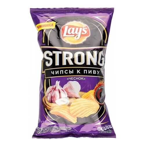 Чипсы Lays strong картофельные чеснок 145 г в ТНК