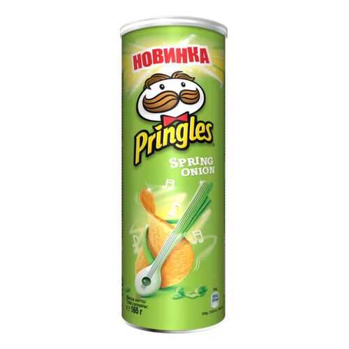 Картофельные чипсы Pringles зеленый лук 165 г в ТНК