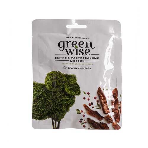 Растительные джерки вяленые Greenwise вкус Баранина 36г Россия в ТНК