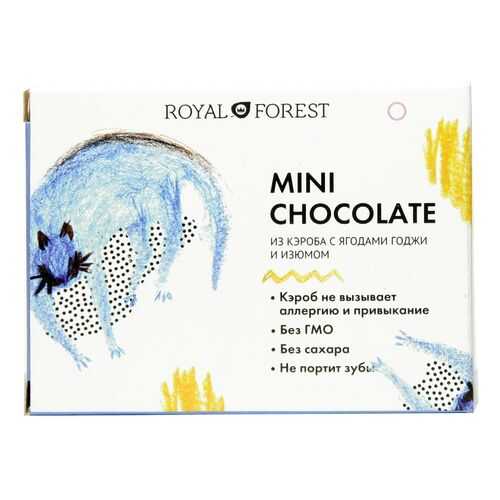 Шоколад Royal Forest из кэроба с ягодами годжи и изюмом 30г в ТНК