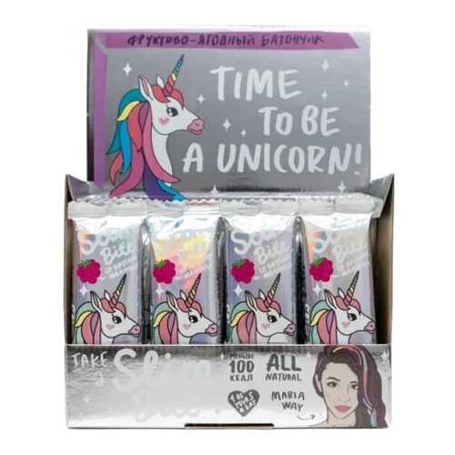Батончик Фруктово-ягодный Bite Slim Unicorn Малина 30 штук по 30 гр в ТНК