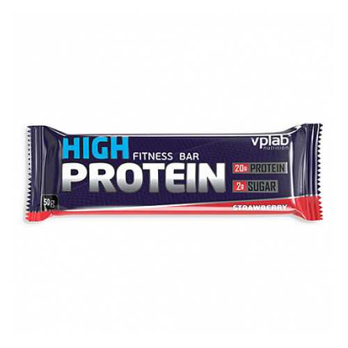 Батончик с протеином High protein bar, клубника VPLab 50 г в ТНК