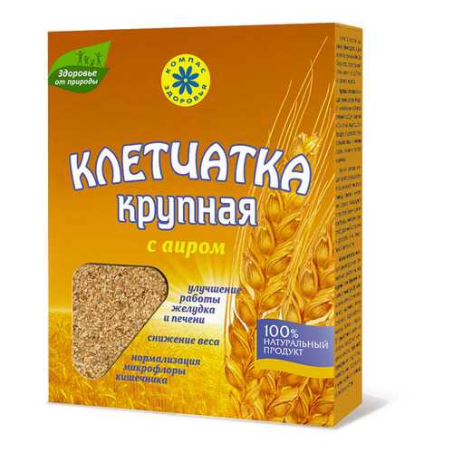 Клетчатка Компас Здоровья пшеничная крупная с аиром 150 г в ТНК