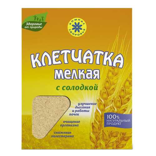 Клетчатка Компас Здоровья пшеничная мелкая с солодкой 150 г в ТНК