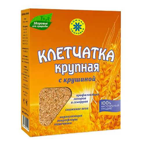 Клетчатка пшеничная Компас Здоровья крупная с крушиной 150 г в ТНК