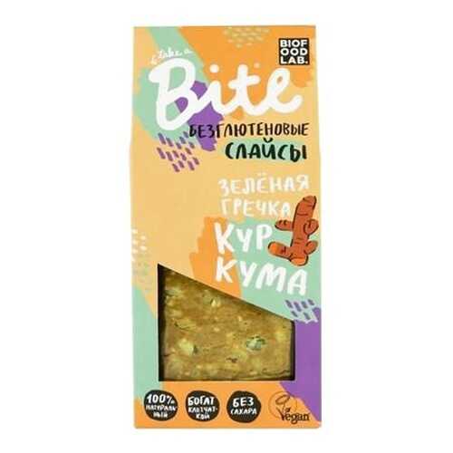 Хлебцы хрустящие Take a Bite слайсы из зеленой гречки с куркумой 100 г в ТНК