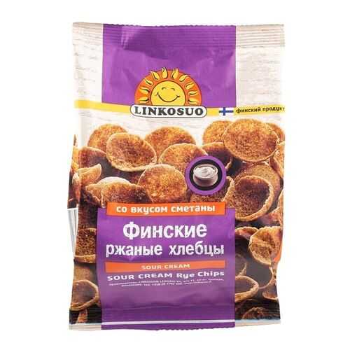 Хлебцы ржаные Linkosuo финские со вкусом сметаны 120 г в ТНК