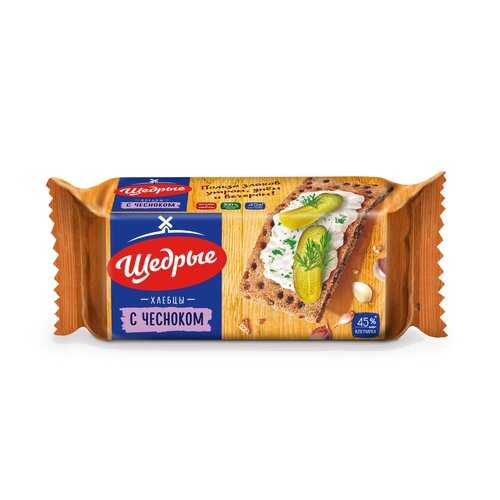 Хлебцы Ржаные щедрые с чесноком 100 г в ТНК