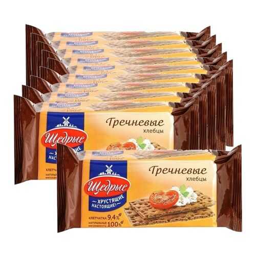 ЩЕДРЫЕ хлебцы Гречневые 100г 10 упаковок в ТНК