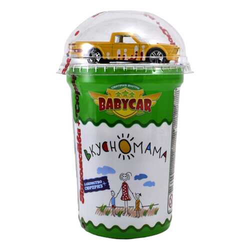 Кукурузные шарики в глазури Вкусномама Babycar с игрушкой 30 г в ТНК