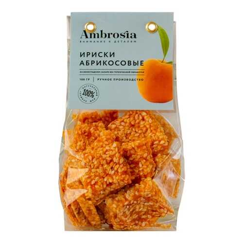 Ириски Ambrosia Абрикосовые 100г Россия в ТНК