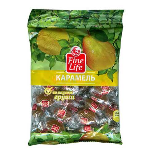 Карамель Fine Life леденцовая со вкусом груши 250 г в ТНК