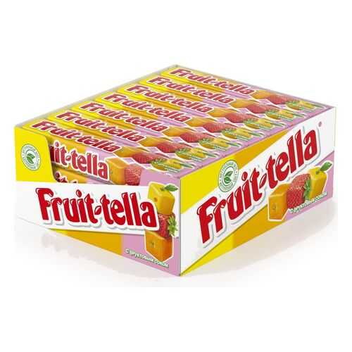 Конфеты Fruit-tella жевательные ассорти 21*41 г в ТНК