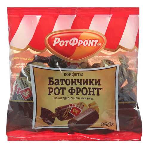 Конфеты Рот Фронт батончики шоколадно-сливочный вкус 250 г в ТНК