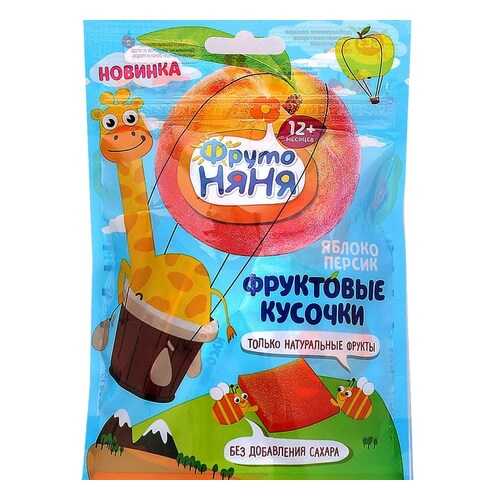 Фруктовые кусочки ФрутоНяня из яблок и персиков в ТНК