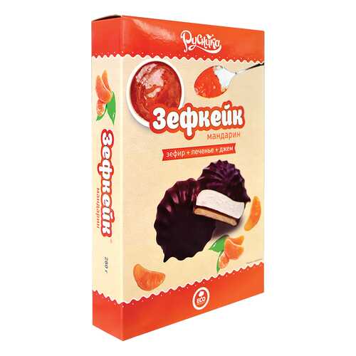 Зефкейки со вкусом мандарина, кор. 280 г в ТНК