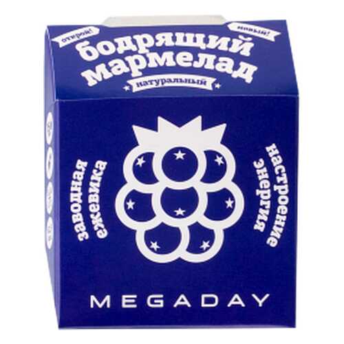 Жевательный мармелад Megaday бодрящий астроение-энергия ежевика 20 г в ТНК