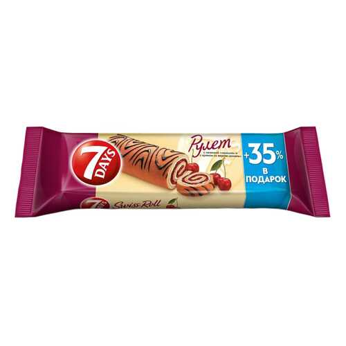 Рулет 7 Days с начинкой черешня 300 г в ТНК