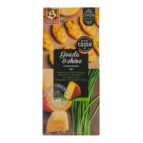 Печенье Buiteman c сыром гауда и луком Gouda & Chive 75г Нидерланды в ТНК