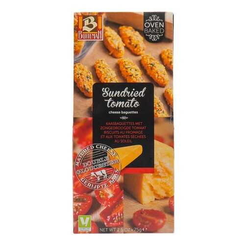 Печенье Buiteman с сушёными помидорами и двойным глочестерским сыром Sundried Tomato 75г в ТНК