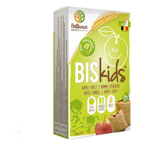 Печенье детское BelKorn Bis Kids с яблоками 150 г в ТНК
