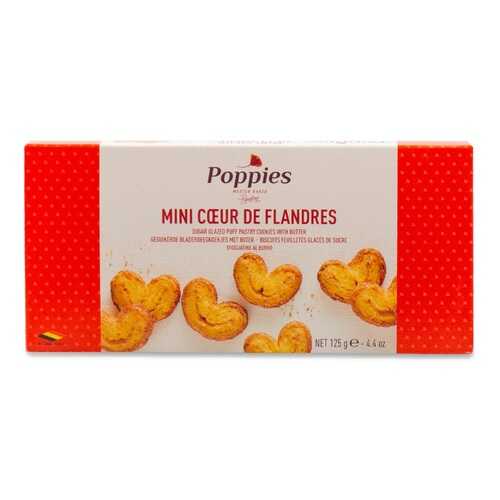 Печенье Poppies Мини -Сердечки125г Бельгия в ТНК