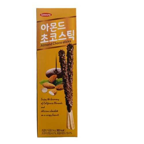 Печенье Sunyoung Палочки шоколадные с миндалем 54 г Южная Корея в ТНК