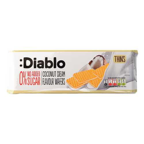 Вафли Diablo с кокосовым кремом без сахара 160 г в ТНК