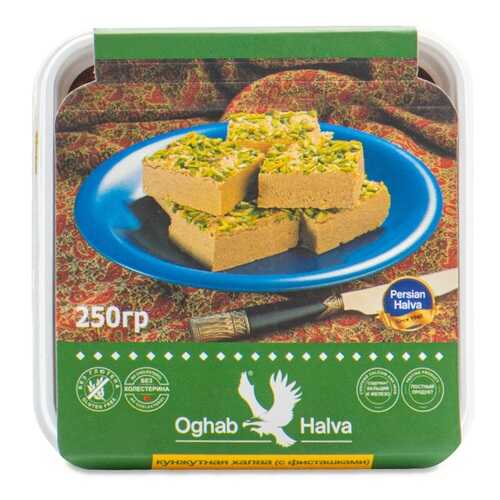 Халва Oghab Кунжутная с фисташками 250 г Иран в ТНК