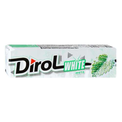 DIROL WHITE жевательная резинка уголь/мята 13,6г по30 шт в ТНК