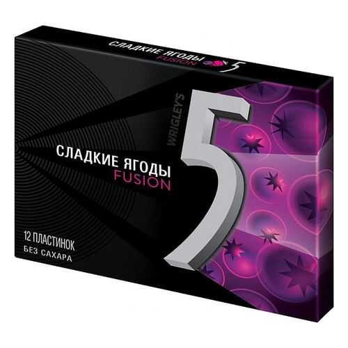 Жевательная резинка Five fusion cладкие ягоды 31.2 г в ТНК