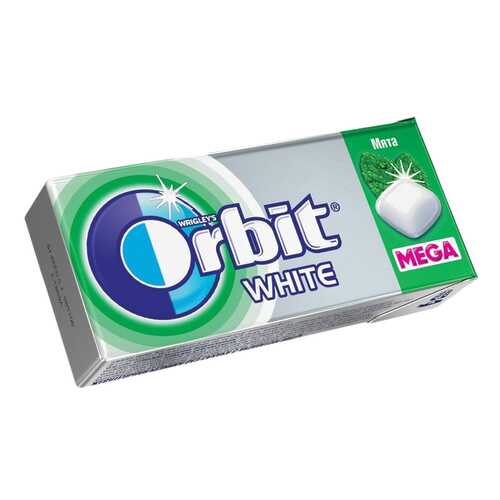 Жевательная резинка Orbit вайт мега с ароматом мяты б/сахара 14 г в ТНК