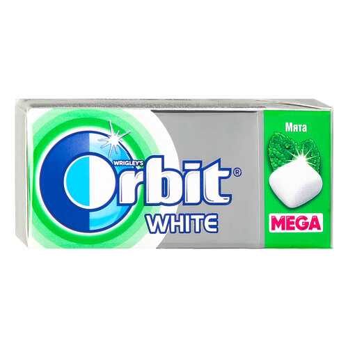 Жевательная резинка Orbit white mega spearmint 16 г 12 штук в ТНК