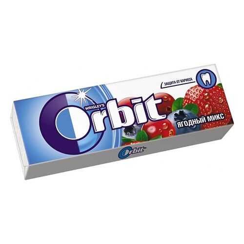 Жевательная резинка Orbit ягодный микс 13.6 г 30 штук в ТНК