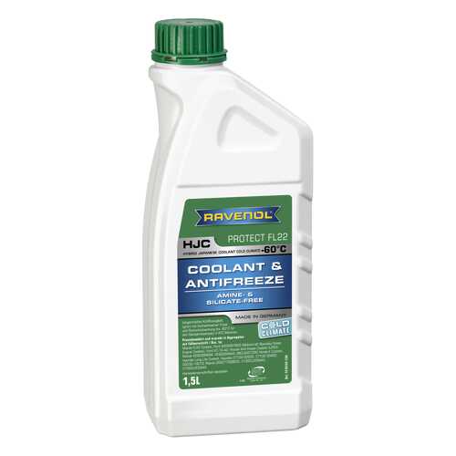 Антифриз RAVENOL HJC COLD CLIMATE G12 зеленый готовый 1.5л в ТНК