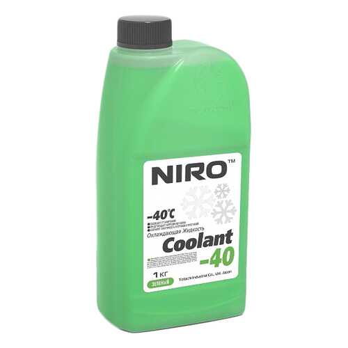 Охлаждающая жидкость NIRO Coolant Green -40C 1кг в ТНК
