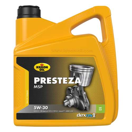 KROON OIL Масло Моторное Presteza Msp 5w30 4l в ТНК