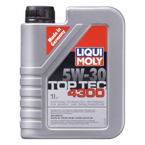 Масло Моторное Liqui Moly Top Tec 4300 5w-30, 1l Liqui moly арт. 2323 в ТНК