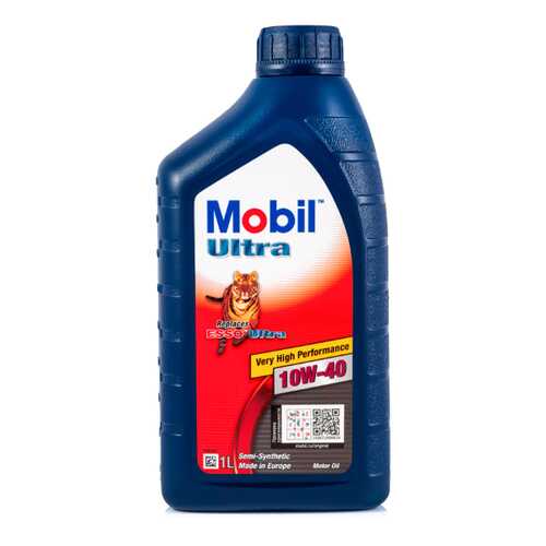 Масло моторное MOBIL Ultra 10W40 полусинтетическое 1 л 152625 в ТНК