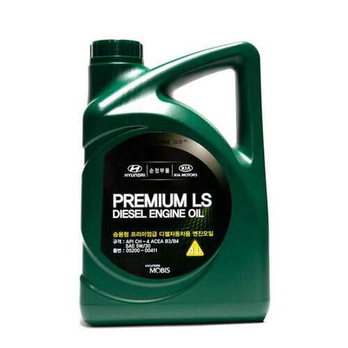 Масло моторное полусинтетическое HYUNDAI/KIA Premium LS Diesel 5W-30 4л 05200-00411 в ТНК