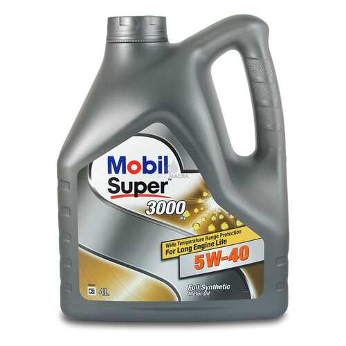Mobil Super 3000 X1 5w-40, Масло Моторное Синтетическое 5w40 4 Л. Mobil арт. 505510744393 в ТНК