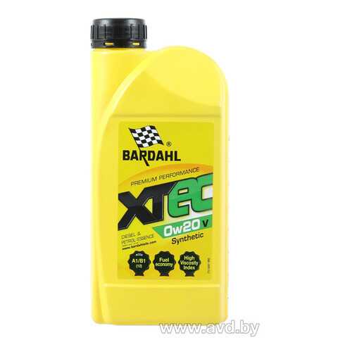 Моторное масло BARDAHL Xtec 0w20 V A1/B1 1l в ТНК