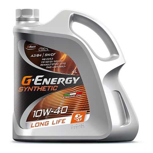 Моторное масло G-Energy Synthetic LongLife 10W-40 4л в ТНК