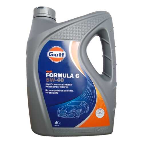 Моторное масло Gulf Formula G 5W-40 4л в ТНК