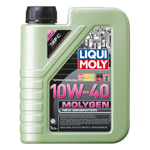 Моторное масло Liqui moly Molygen New Generation 10W-40 1л в ТНК