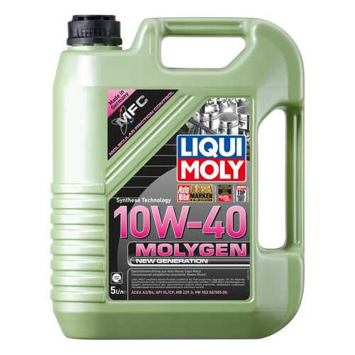 Моторное масло Liqui moly Molygen New Generation 10W-40 4л в ТНК