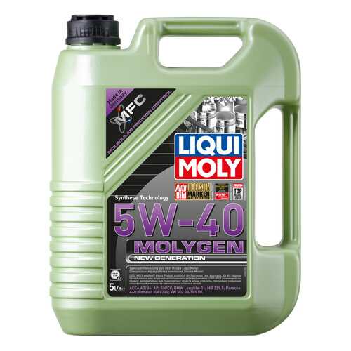Моторное масло Liqui moly Molygen New Generation 5W-40 5л в ТНК