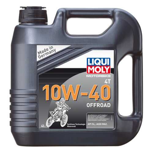 Моторное масло Liqui moly Motorbike 4T Offroad 10w-40 4л в ТНК