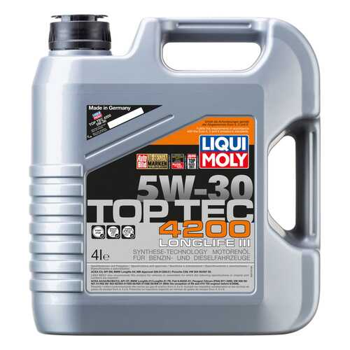 Моторное масло Liqui moly Top Tec 4200 5w-30 4л в ТНК